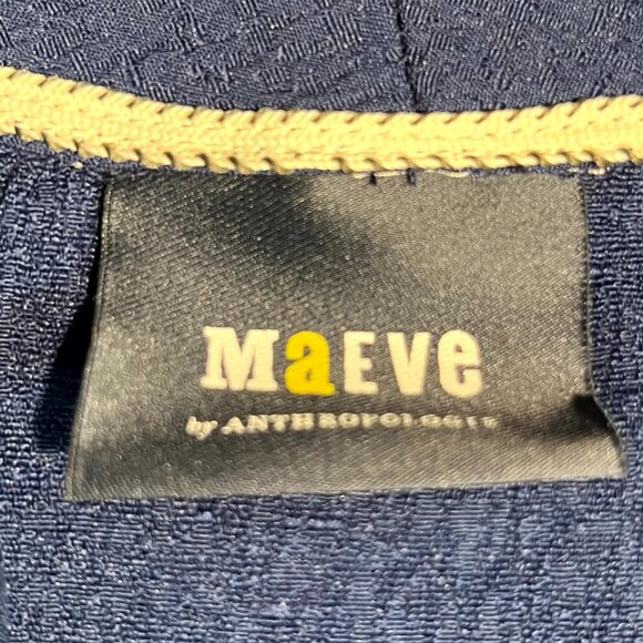 NWT Maeve by Anthropologie Short-Length Navy Sleeveless Top SZ Small - Picture 2 of 7